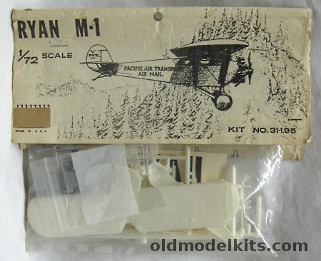 Greenbank 1/72 Ryan M-1 Mailplane - (Hisso or J-4B) Colorado Airways or Pacific Air Transport, 31-195 plastic model kit